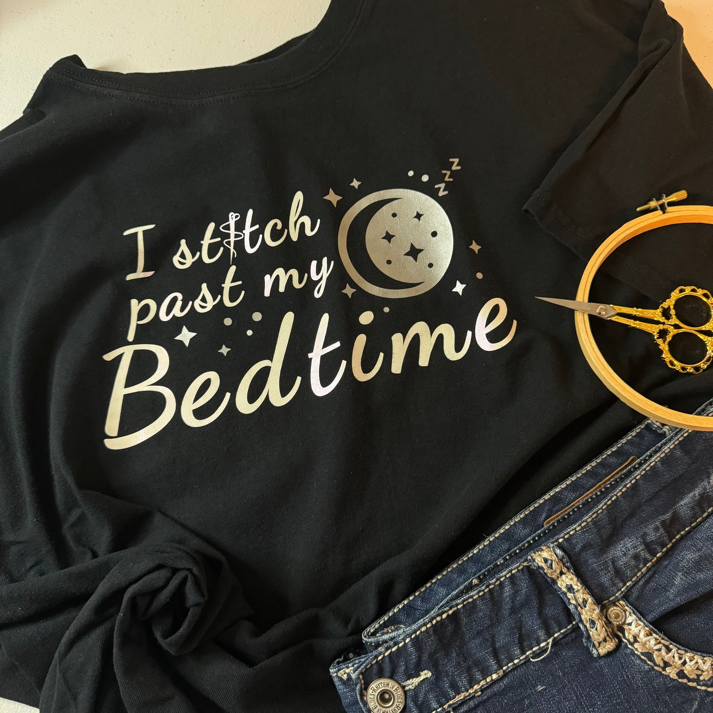 I Stitch Past My Bedtime - Bella Canvas Brand shirts