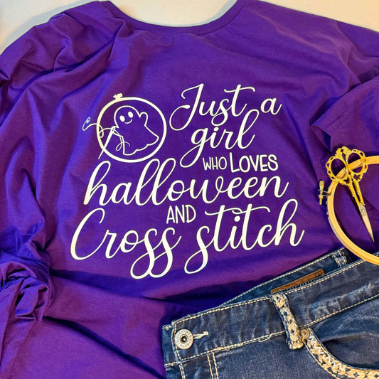 Just a Girl Who Loves Halloween - Bella Canvas Brand shirts