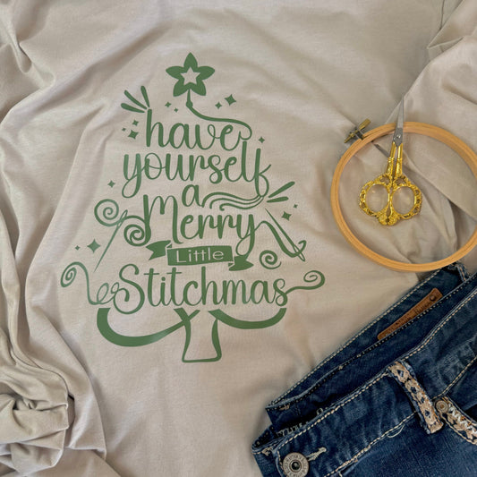 Merry Little Stitchmas - Bella Canvas Brand shirts