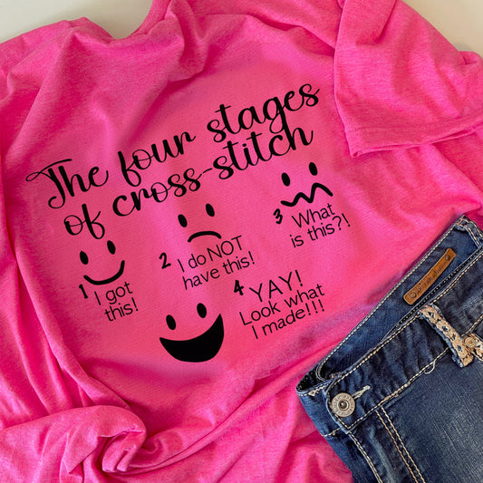 The Four Stages of Cross Stitch