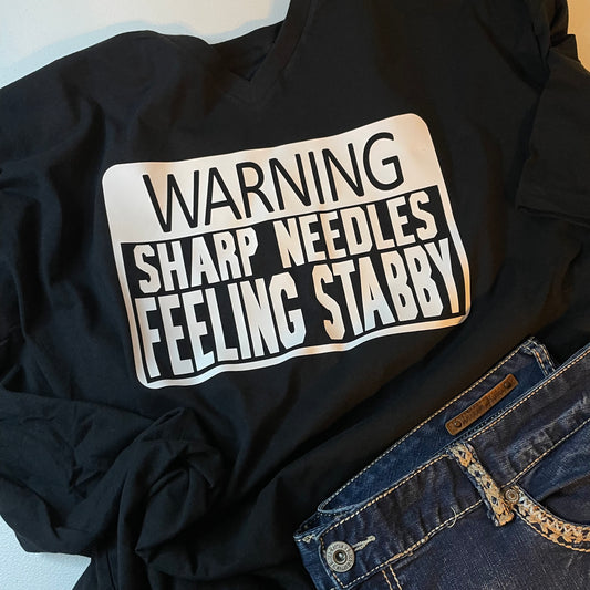 Warning Sharp Needles